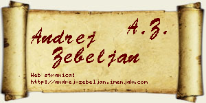 Andrej Žebeljan vizit kartica